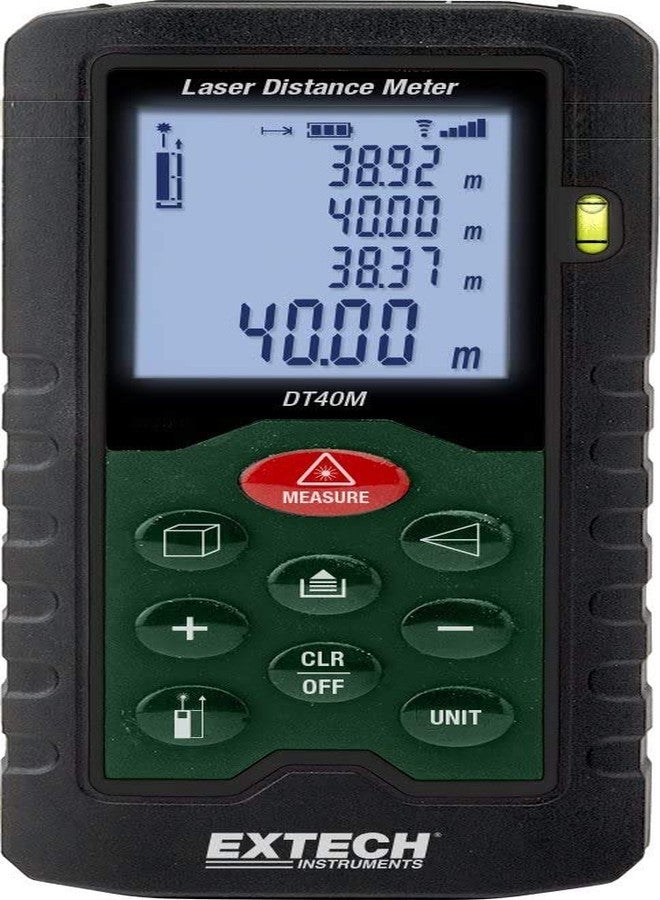 Extech DT40M Laser Distance Meter, Green - Image 1